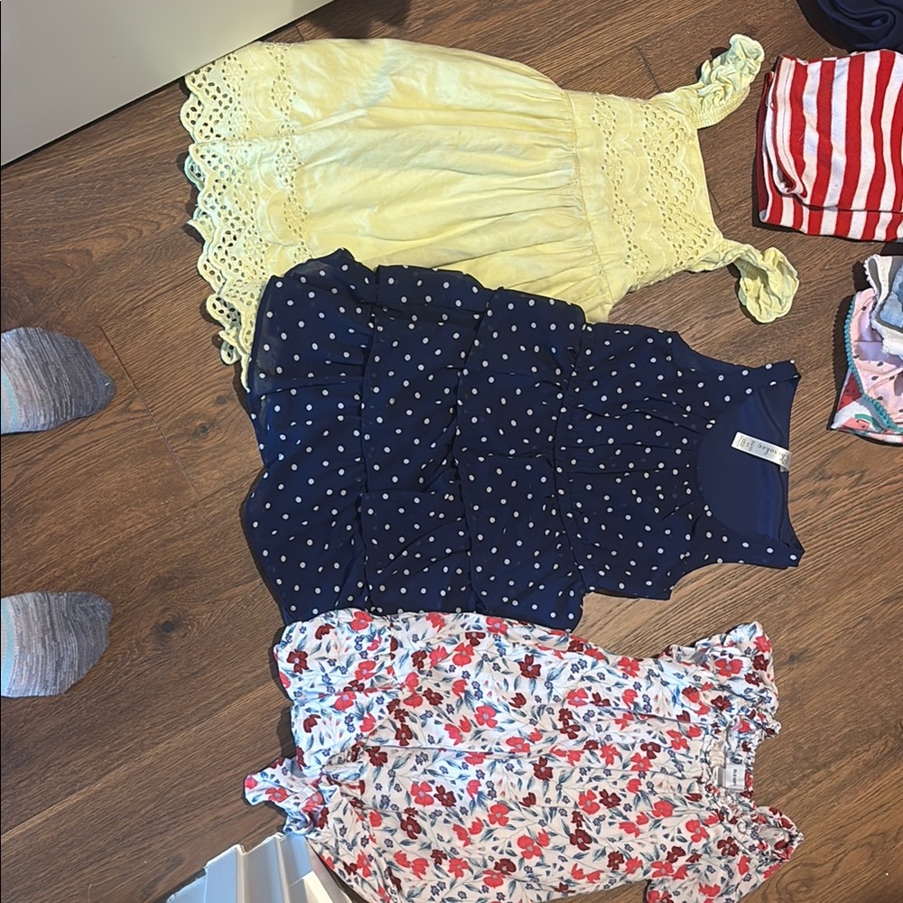 Charming Yellow Eyelet Dress